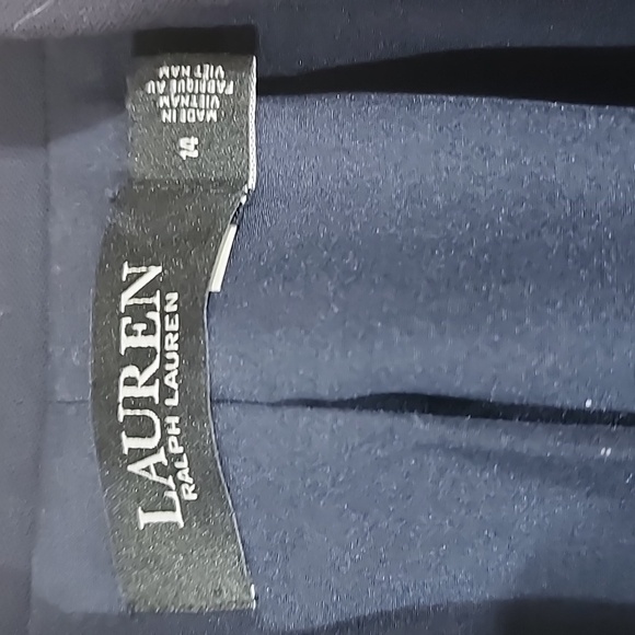 Lauren Ralph Lauren Navy Blue Wool Double Breasted Blazer Sz 14 EUC - Picture 7 of 10